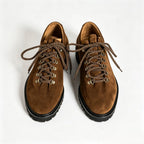 Men’s Brown Tan Suede Low Top Hiking Derby Shoes