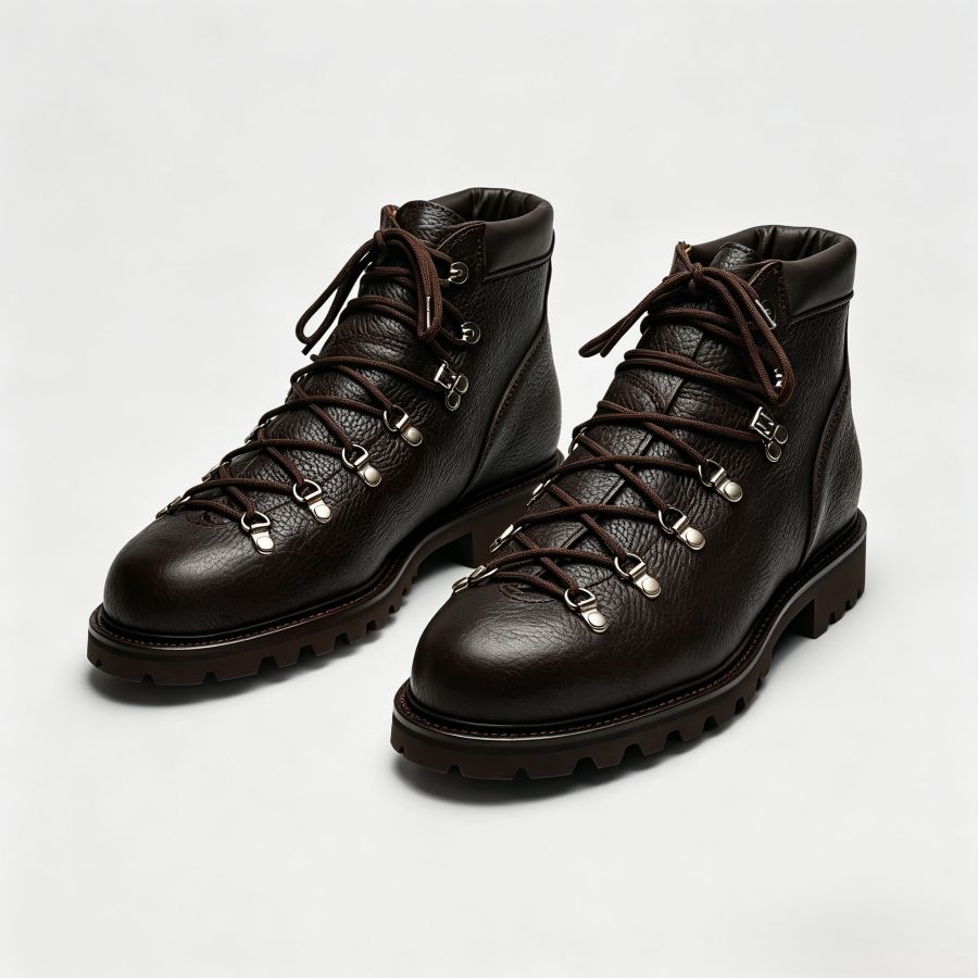 Vintage Alpine Speed Hook Leather Hiking Boots