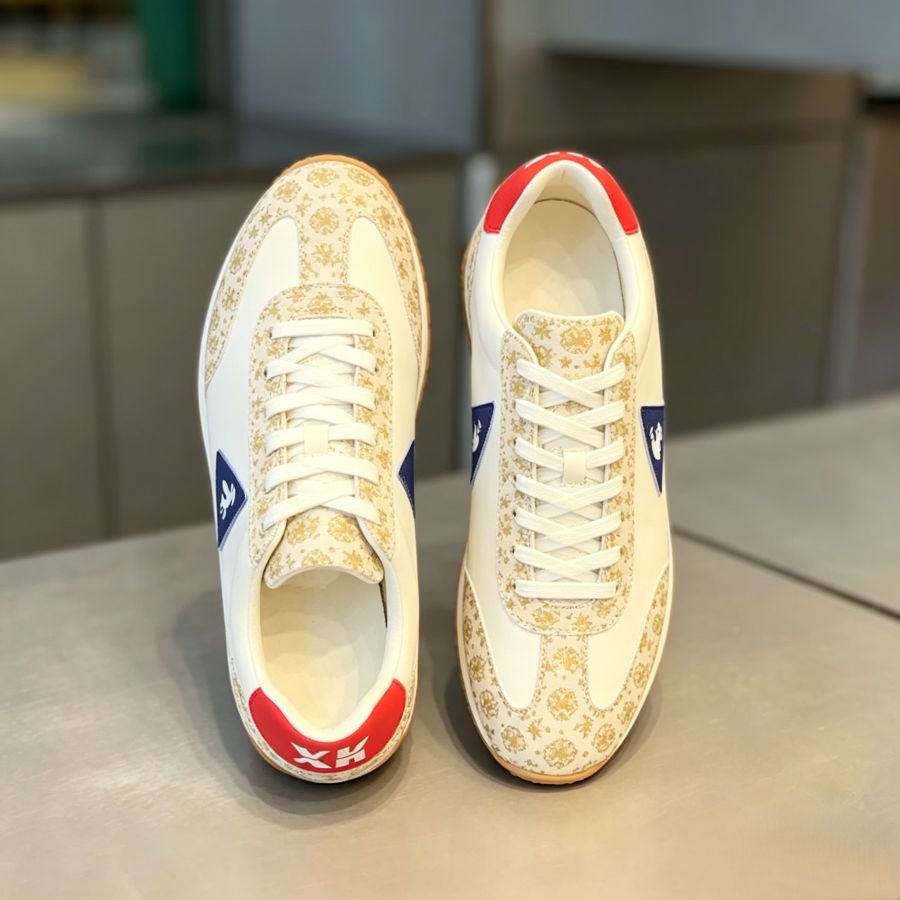 Classic Rooster Logo Retro Running Shoes for Men