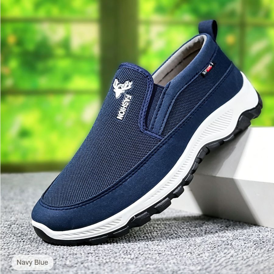 Men's Slip On Walking Shoes Lightweight Breathable Canvas Loafers