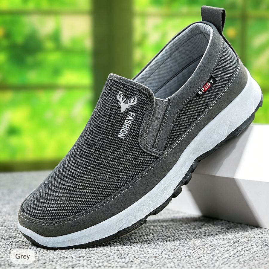 Men's Slip On Walking Shoes Lightweight Breathable Canvas Loafers