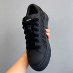 Black Oblique Jacquard Low Top Sneakers