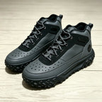 Men's Mid-Top Leather Hiking Sneakers
