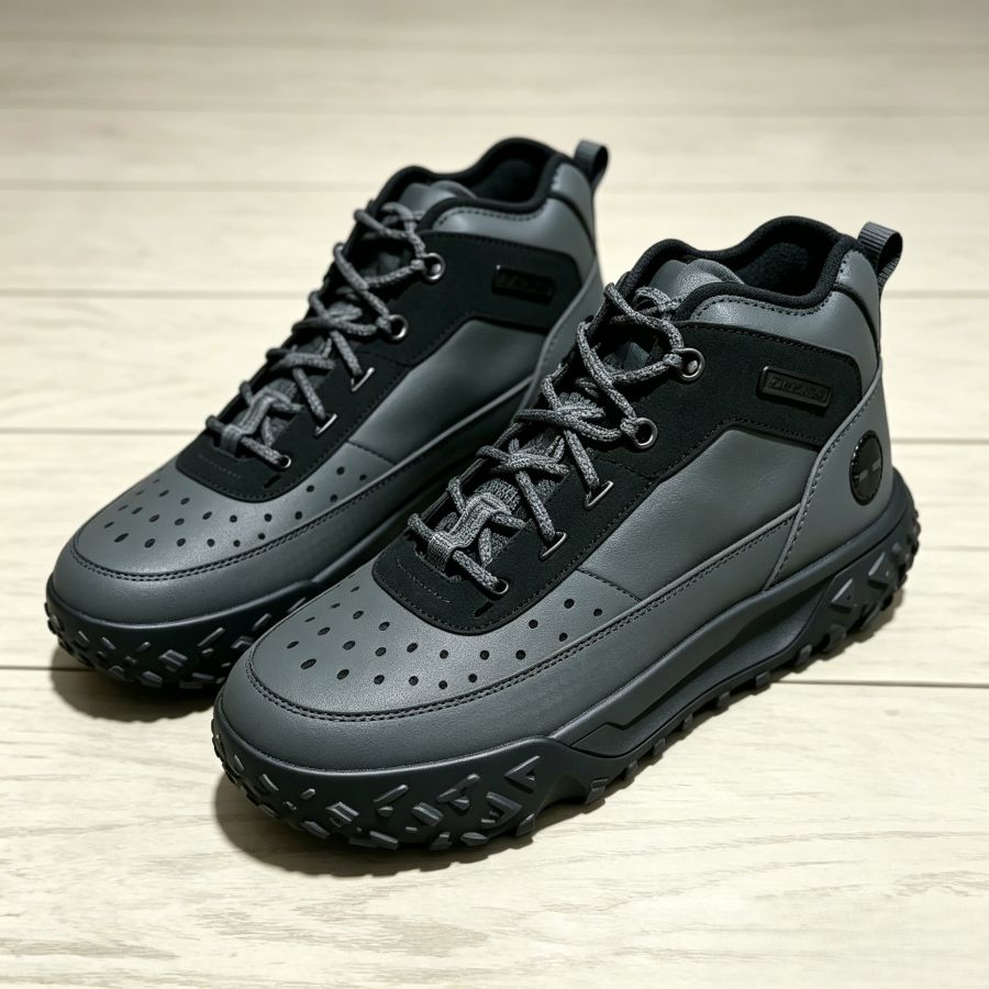 Men's Mid-Top Leather Hiking Sneakers