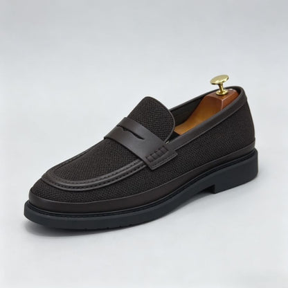 Men's Breathable Knit Penny Loafers