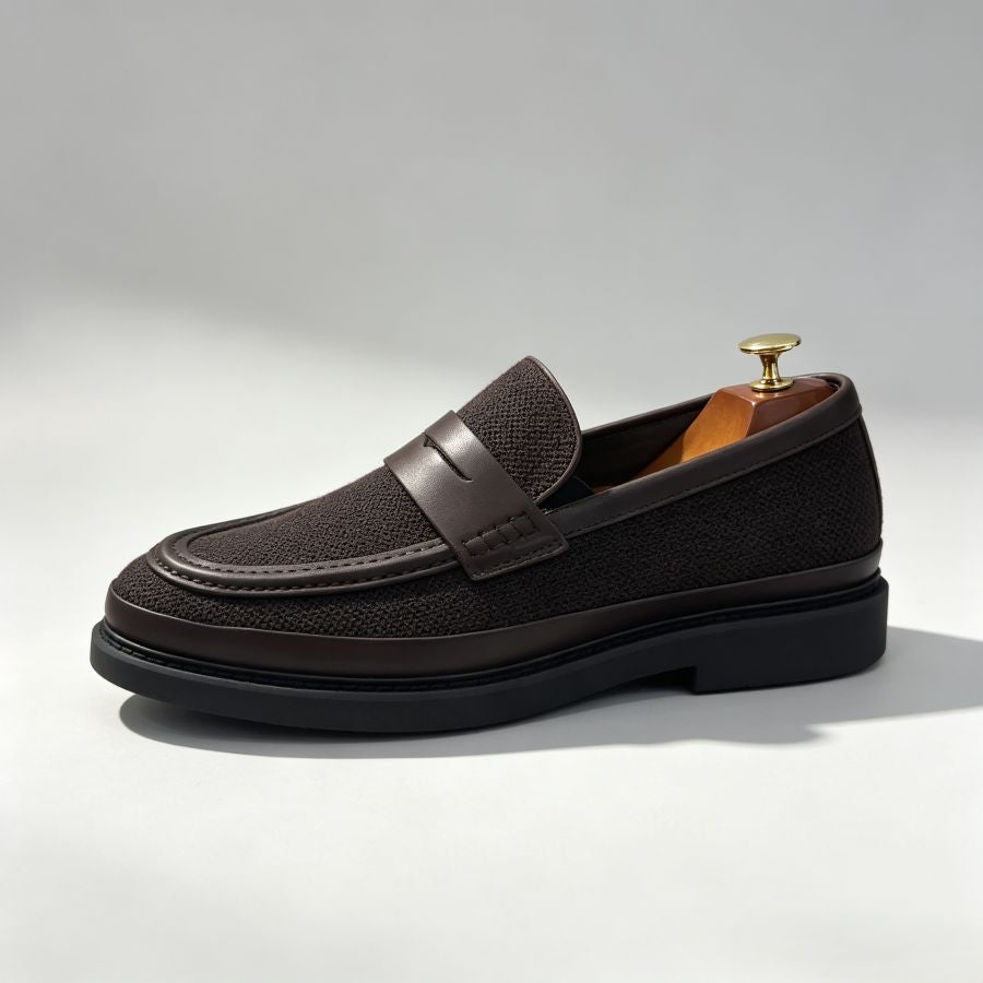 Men's Breathable Knit Penny Loafers