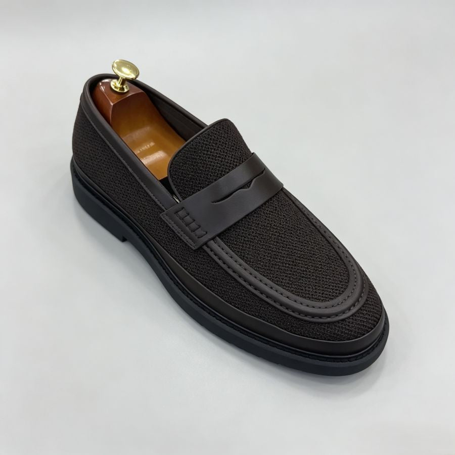 Men's Breathable Knit Penny Loafers