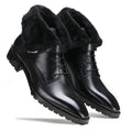 Classic black chunky fur boots