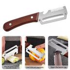 3-in-1 Serrated Peeling Knife Premium Vegetable Peeler