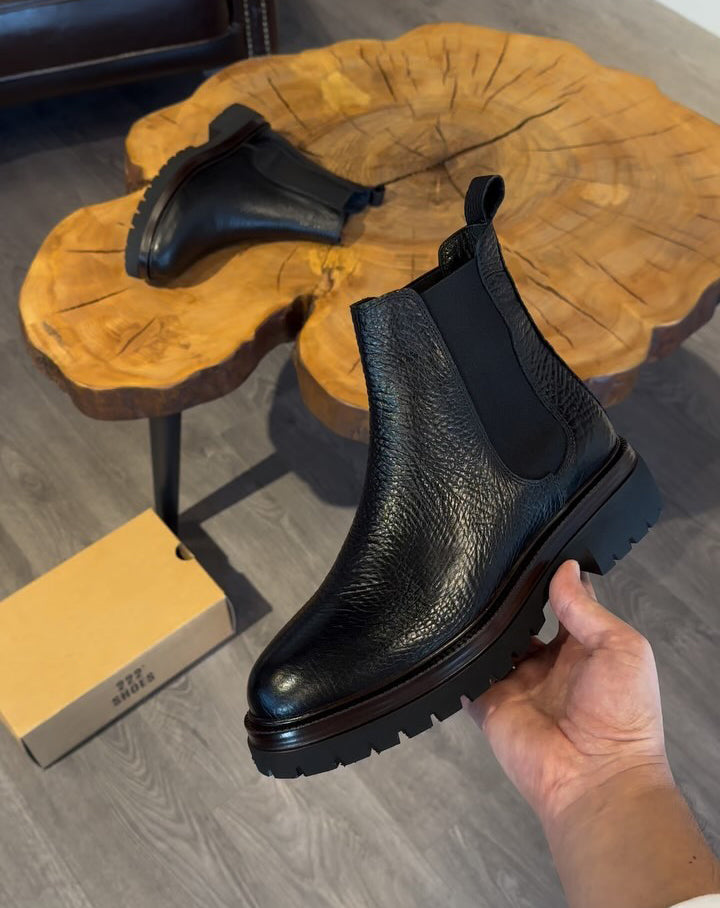 Men's calfskin ankle boots