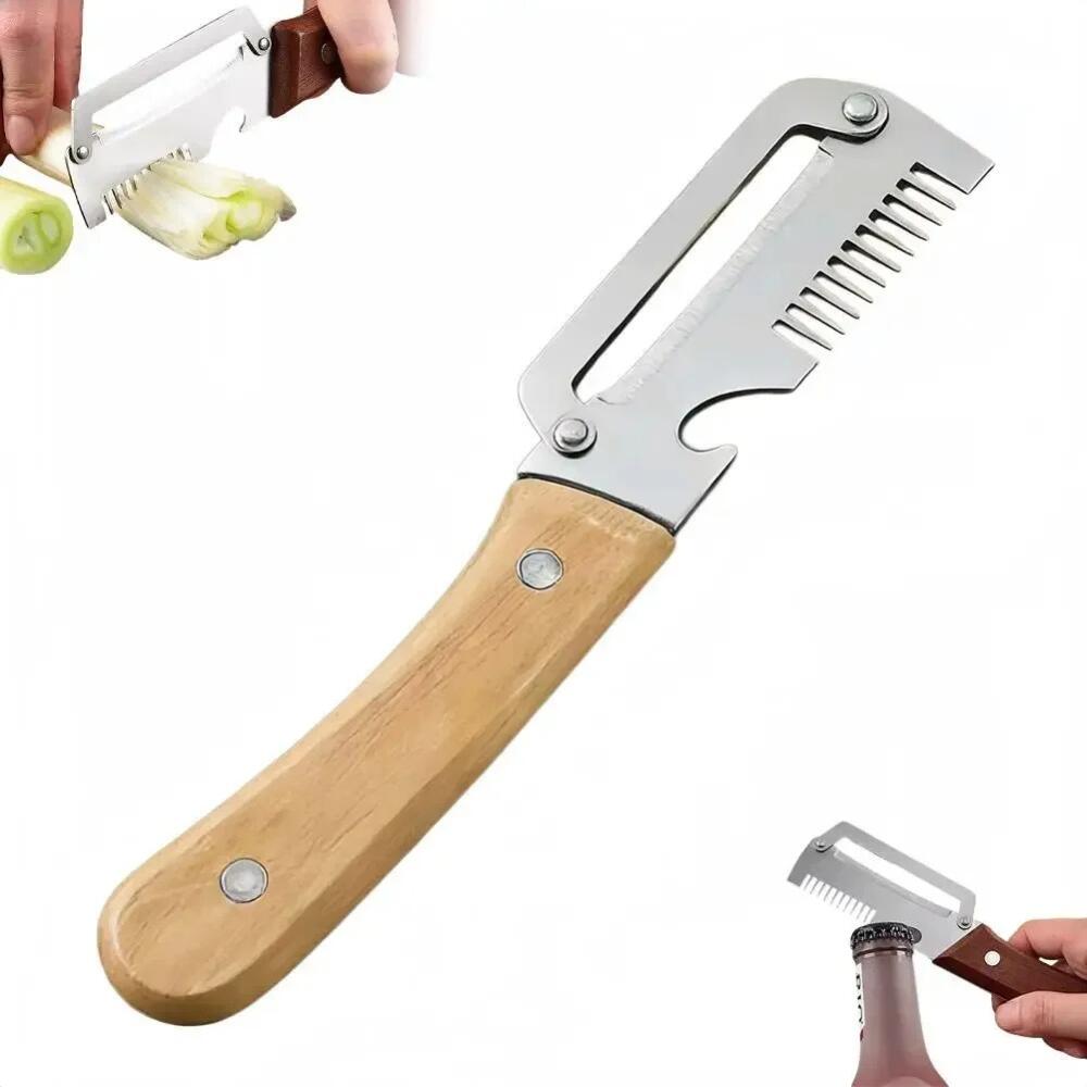 3-in-1 Serrated Peeling Knife Premium Vegetable Peeler