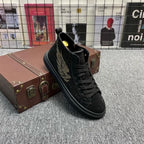 Men's Sparkle Wing Rhinestone High Top Sneakers