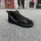 Men's Sparkle Wing Rhinestone High Top Sneakers