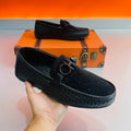 Luxury Woven Slip-On Loafers with Rhinestones