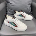 Breathable White Tribal Print Sneakers for Men | Casual & Versatile