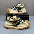 Men's Beige Navy Chunky Casual Sneakers
