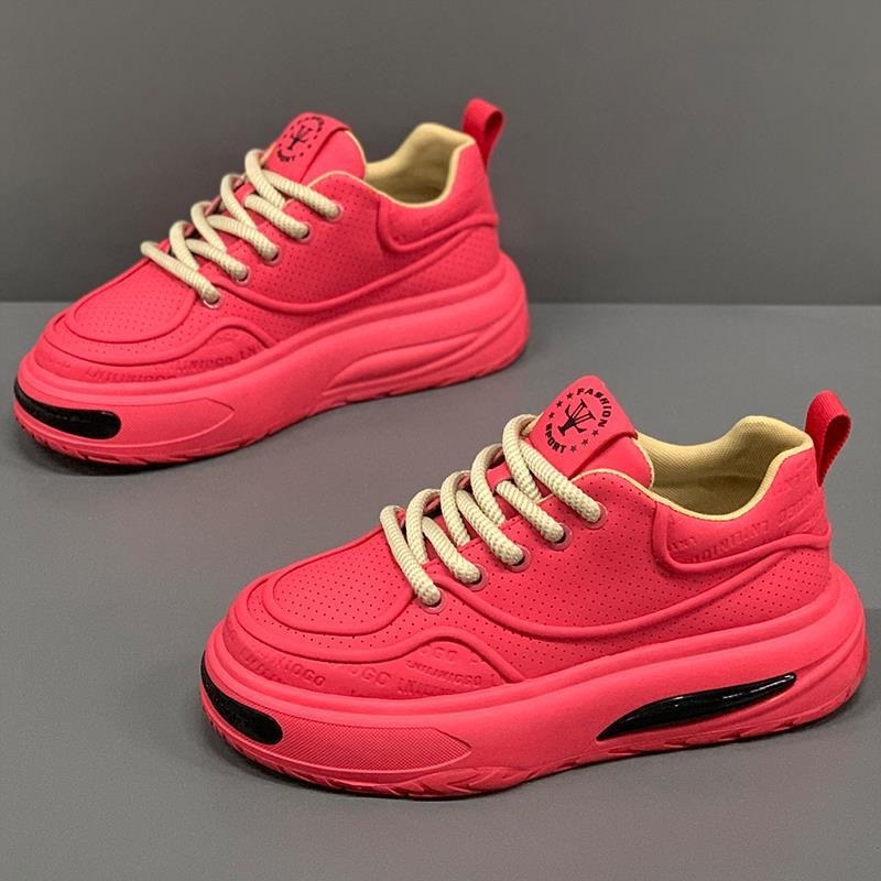 Neon Blush Chunky Platform Sneakers